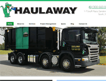 Tablet Screenshot of haulaway.com.au